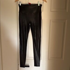SPANX FAUX LEATHER LEGGINGS